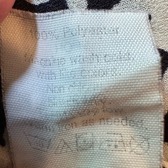 J. Crew Womens Printed Tuxedo Top Bird Navy Blue White Sleeveless size 6 - Picture 6 of 6